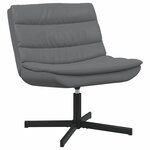 vidaXL Chaise pivotante Gris 63 x 75 x 76 cm PU