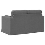 vidaXL Canapé Gris foncé 139 x 78 x 80 cm tissu