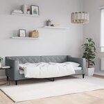 vidaXL Lit de repos gris clair 80x200 cm tissu