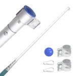 vidaXL Drapeau de la Suède et mât 5 5 m Aluminium