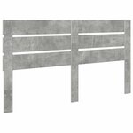 vidaXL Tête de lit Gris béton 160 cm Bois d'ingénierie