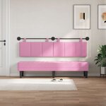 vidaXL Tête de lit suspendue Rose tissu