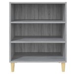 vidaXL Buffet Sonoma gris 57x35x70 cm Aggloméré