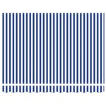 vidaXL Store rétractable automatique bleu et blanc 300x250 cm