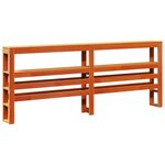vidaXL Cadre de lit sans matelas cire marron 180x200cm bois pin massif