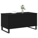 vidaXL Table basse Chêne noir 90 x 44 5 x 45 cm Bois d'ingénierie