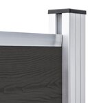 vidaXL Panneau de clôture WPC 180x146 cm Noir
