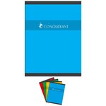 Cahier piqué 24 x 32 cm 192 pages 70g grands carreaux coloris aléatoires CONQUÉRANT