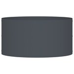 vidaXL Pot en métal anthracite Anthracite Métal 40 cm de diamètre