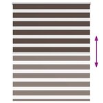 vidaXL Store enrouleur tamisant 120 x 175 cm marron