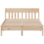 vidaXL Cadre de lit sans matelas 135x190 cm bois de pin massif