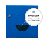 Boîte aux lettres soléa  2 portes bleu 5010 finition brillante