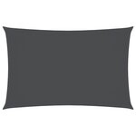 vidaXL Voile de parasol tissu oxford rectangulaire 3 5x5 m anthracite