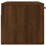 vidaXL Armoire murale chêne marron 80x36 5x35 cm bois d'ingénierie