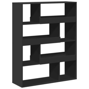 vidaXL Bibliothèque noir 100x33x125 5 cm bois d'ingénierie