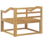 vidaXL Sofa de milieu extérieur Bois d'Acacia Massif Blanc