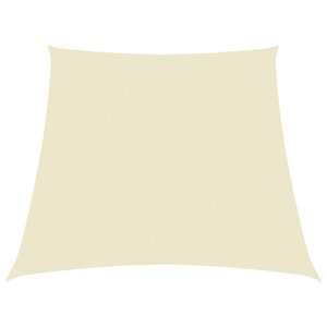 vidaXL Voile de parasol Tissu Oxford trapèze 2/4x3 m Crème