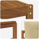 vidaXL Ensemble de canapés d'extérieur 6 Pièces Naturel et Beige