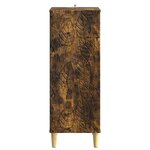 vidaXL Buffet Chêne fumé 33 x 34 5 x 90 cm Bois d'ingénierie