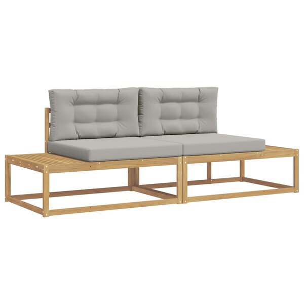 vidaXL Ensemble de canapés d'extérieur Polyester Blanc