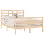 vidaXL Cadre de lit sans matelas bois massif 120x190 cm
