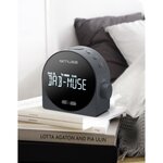 MUSE - Radio réveil DAB+ / FM - M-185 CDB -  Double alarme - Ecran LCD - Noir