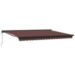vidaXL Auvent rétractable automatique marron 450x300 cm