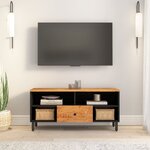vidaXL Meuble TV 100x33x46 cm bois d'acacia solide