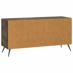 vidaXL Meuble TV Chêne fumé 102 x 34 5 x 50 cm Bois d'ingénierie