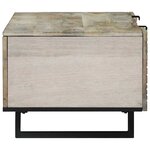 vidaXL Table basse Blanc  Noir 100 x 54 x 40 cm