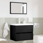 vidaXL Ensemble de mobilier de salle de bain 2 Pièces Chêne noir