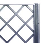 vidaXL Jardinière avec treillis gris 200x160x142 cm PP