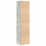 vidaXL Bibliothèque gris béton 31x24x127 cm bois d'ingénierie