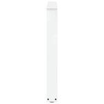 vidaXL Pieds de table à manger en V 3 pièces Blanc 90 x (72-73 3) cm Acier