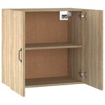 vidaXL Armoire murale Chêne sonoma 60x31x60 cm Bois d'ingénierie