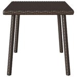 VidaXL Table basse de jardin rectangulaire marron 60x40x37 cm rotin