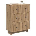vidaXL Armoire à tiroirs Chêne artisanal 66 x 34 5 x 90 cm