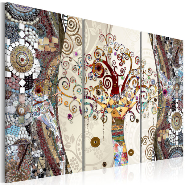 Tableau - mosaic tree  l x h en cm 90x60