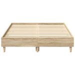 vidaXL Cadre de lit sans matelas chêne sonoma 140x190 cm