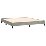 vidaXL Sommier à lattes de lit avec matelas LED Gris clair 160x200 cm