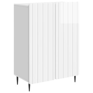 vidaXL Buffet Blanc brillant 66 x 34 5 x 92 cm Bois d'ingénierie