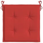vidaXL Coussins de chaise de jardin 6 Pièces rouge 50x50x3cm tissu oxford