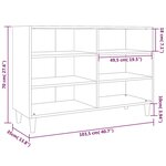 vidaXL Buffet chêne marron 103 5x35x70 cm bois d'ingénierie