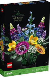 LEGO Icons Bouquet de Fleurs Sauvages - Kit de Construction Botanique 10313