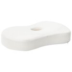vidaXL Coussin pour le cou Blanc 53 x 35 x 11 cm Polyester