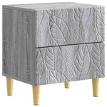 vidaXL Table de chevet 2 Pièces Sonoma gris 43 x 34 5 x 48 cm