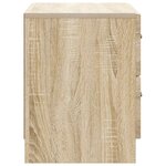 vidaXL Cabinet de chevet avec tiroir Chêne Sonoma 62 x 34 5 x 44 5 cm