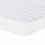 vidaXL Matelas en mousse blanc 160x210 cm 7 zones dureté 20 ILD