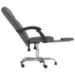vidaXL Fauteuil inclinable de bureau Gris Similicuir