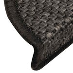vidaXL Tapis d'escalier autocollants 15 Pièces 56x17x3 cm Anthracite